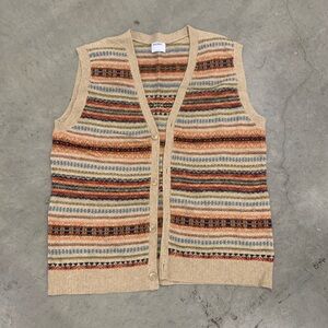 Old Navy Men's Multicolor Striped Knit Vest